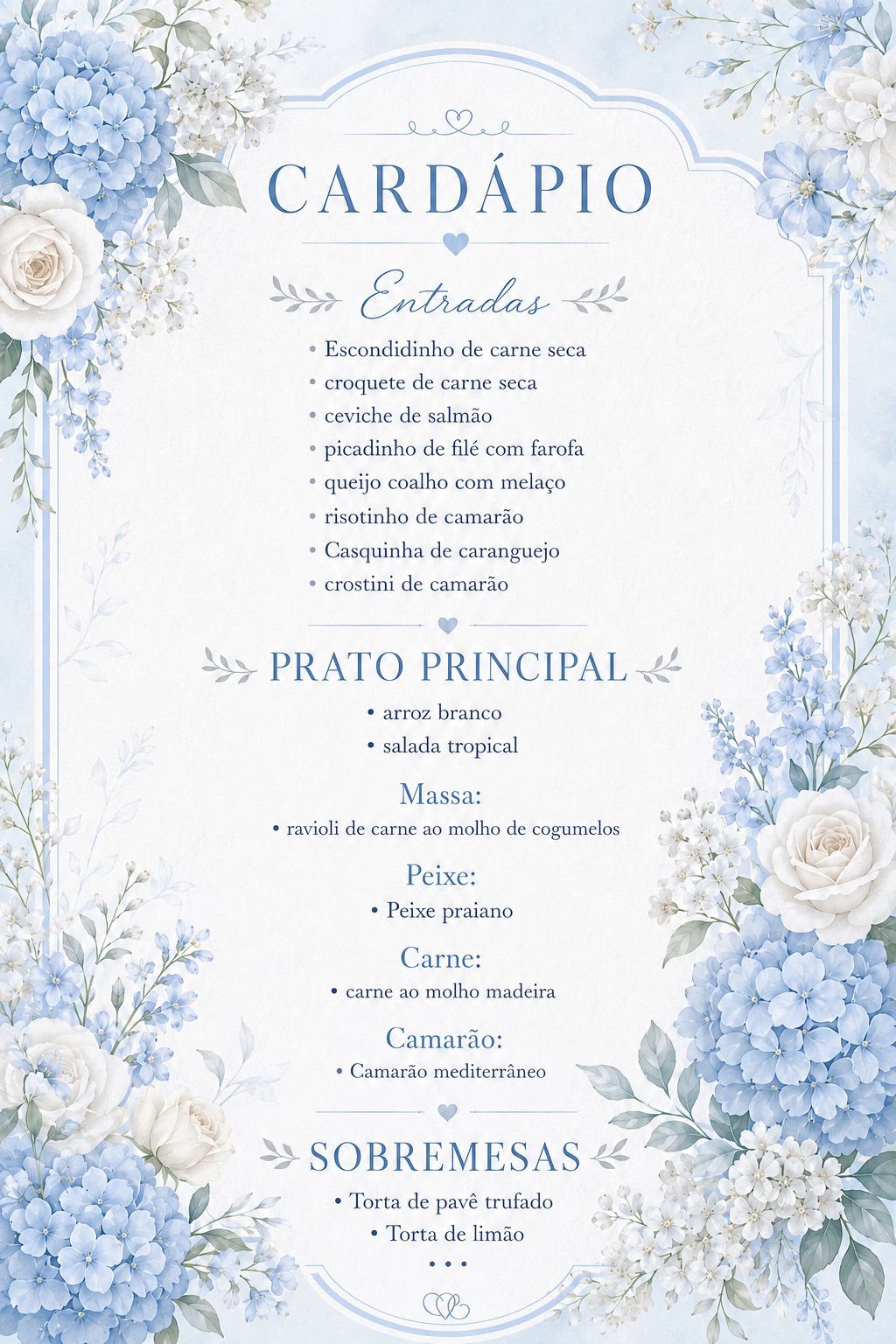 Cardápio